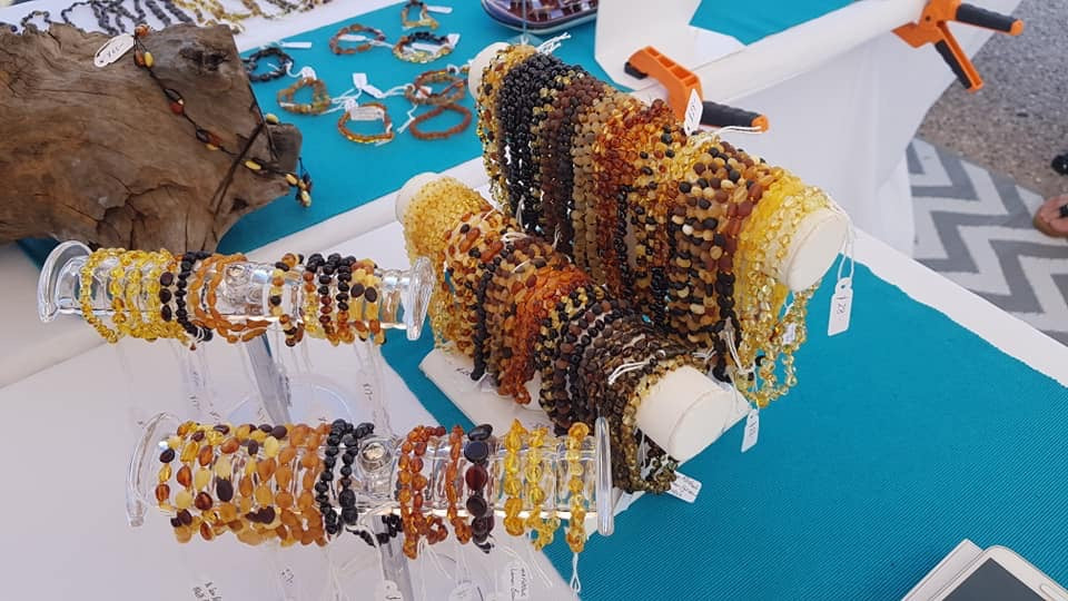 Amber Necklace Oval Bead