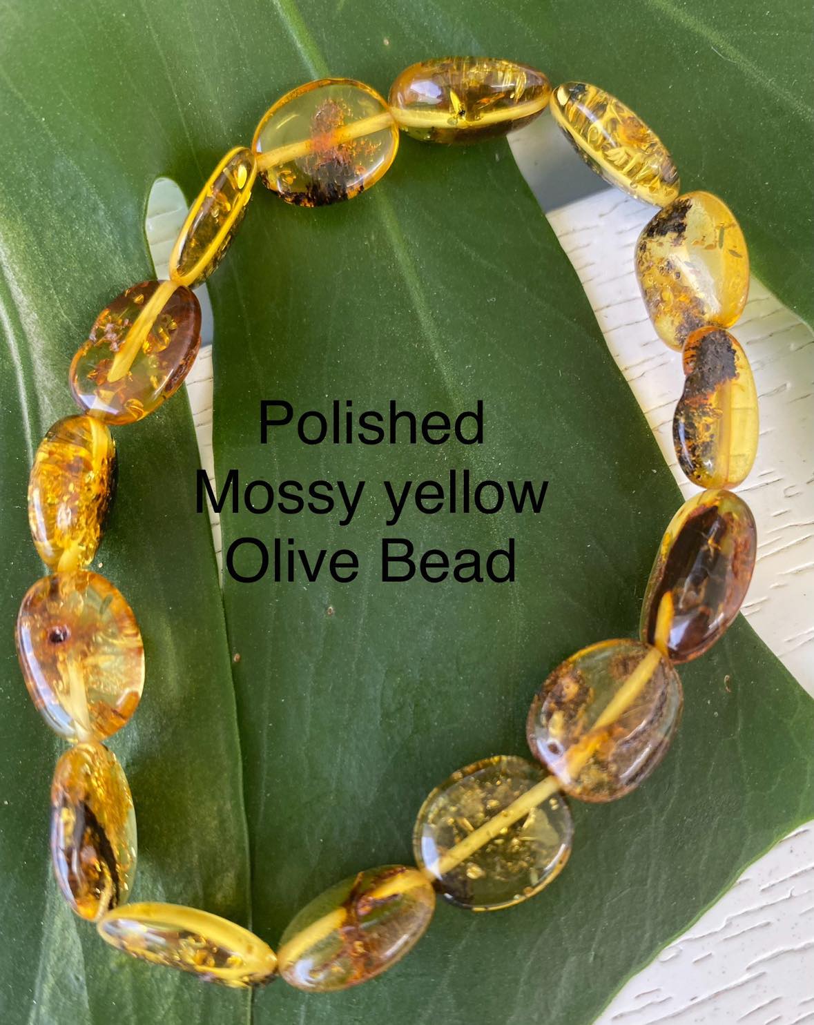 Amber Necklace Oval Bead