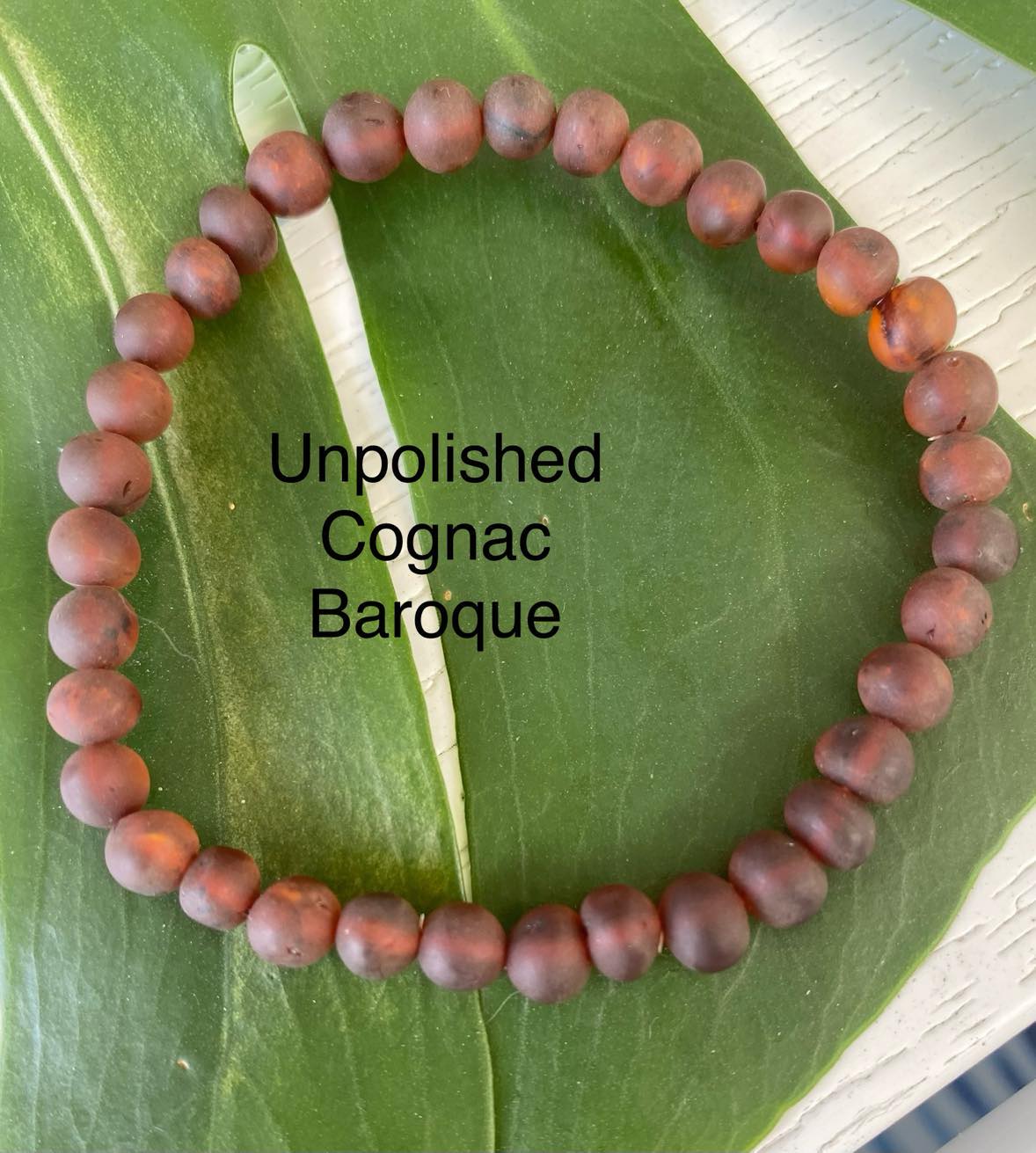 Children's Amber Bracelets / Anklets Baroque Round Bead