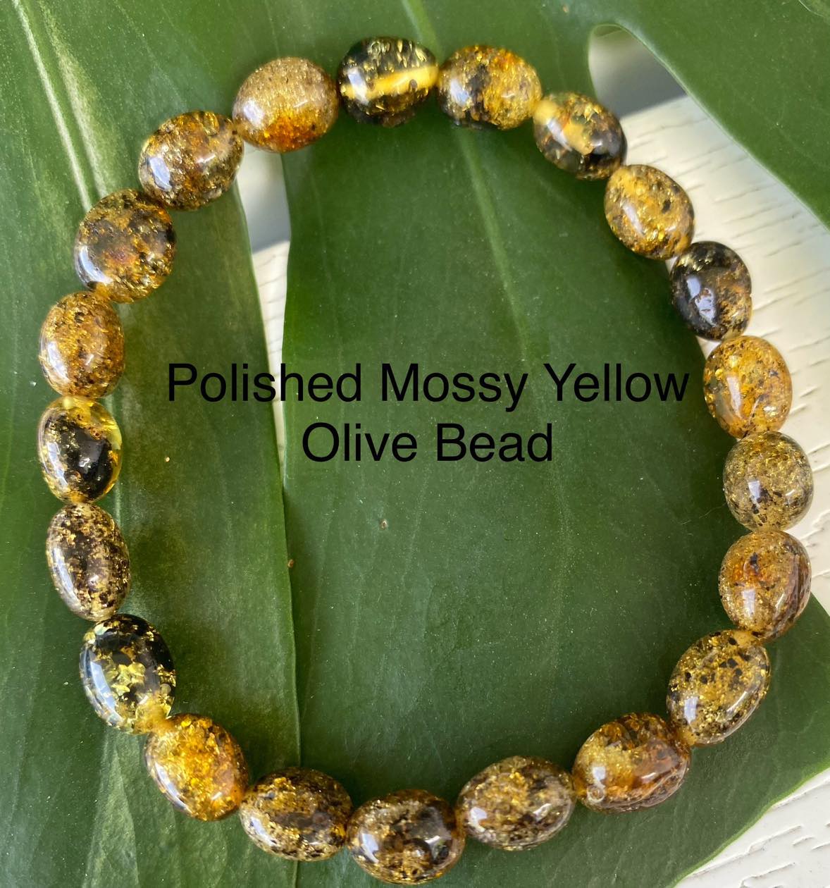 Amber Necklace Oval Bead