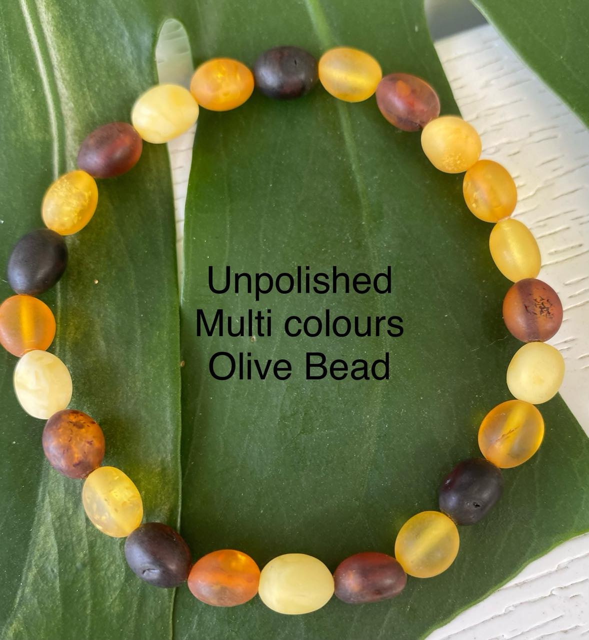 Amber Bracelet Oval Bead