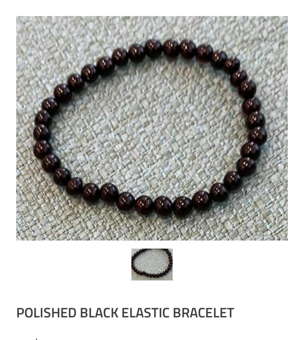 Amber Elastic Bracelet Baroque Round Bead