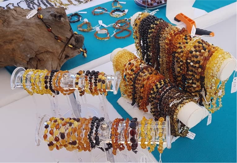 Amber Bracelet Oval Bead