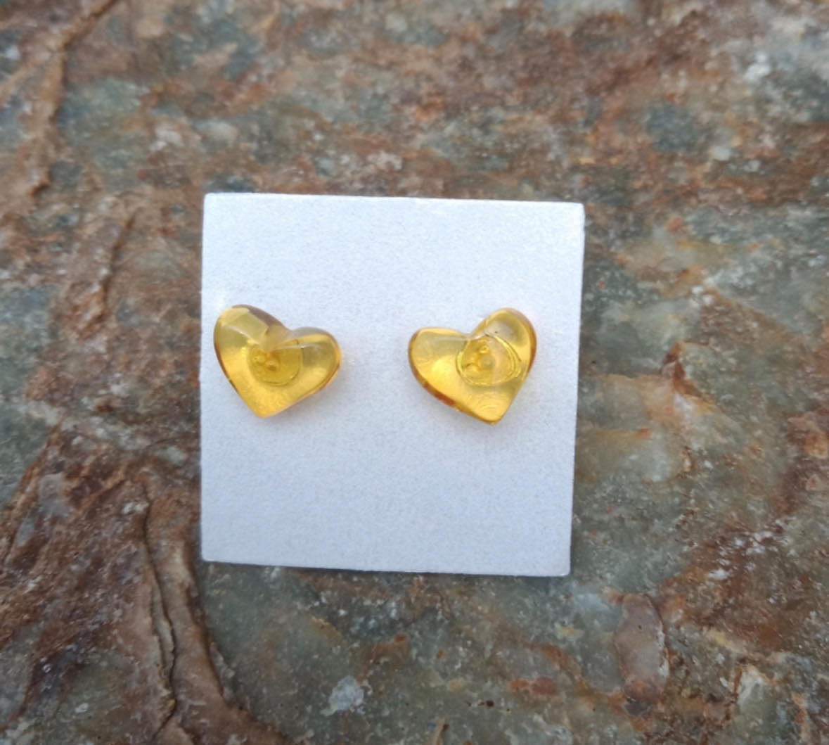 Amber Stud Earrings